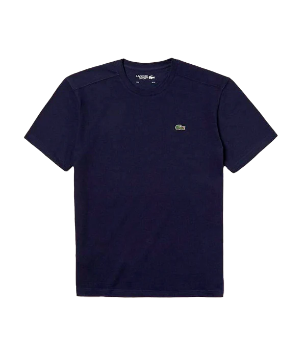 PLAYERA LACOSTE REGULAR FIT LISA AZUL MARINO
