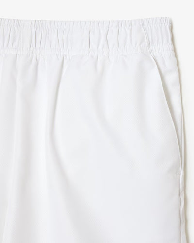 SHORT LACOSTE PARA NIÑOS BLANCO