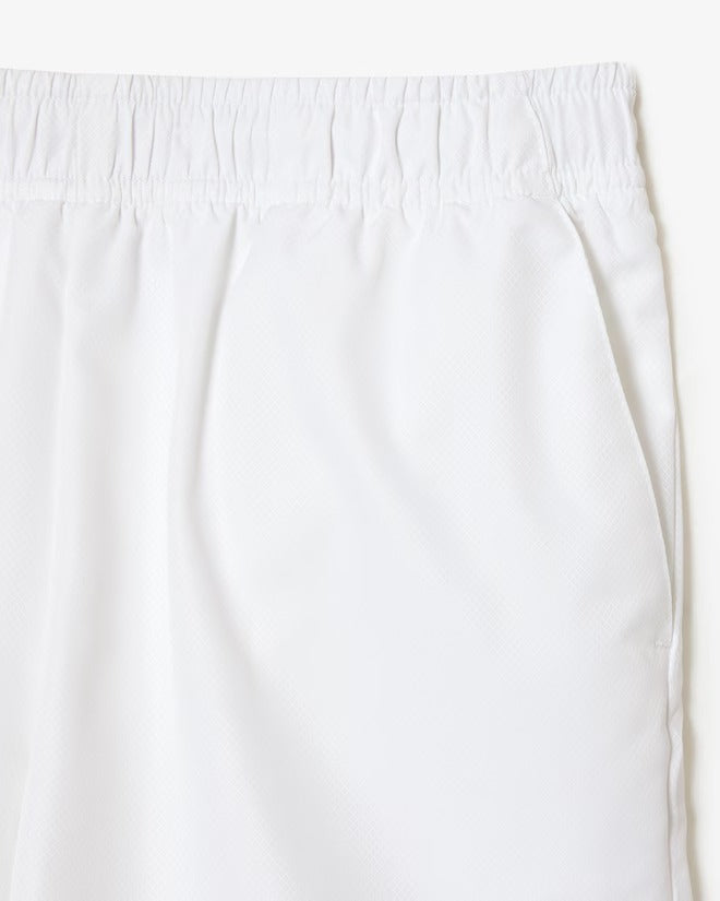 SHORT LACOSTE PARA NIÑOS BLANCO