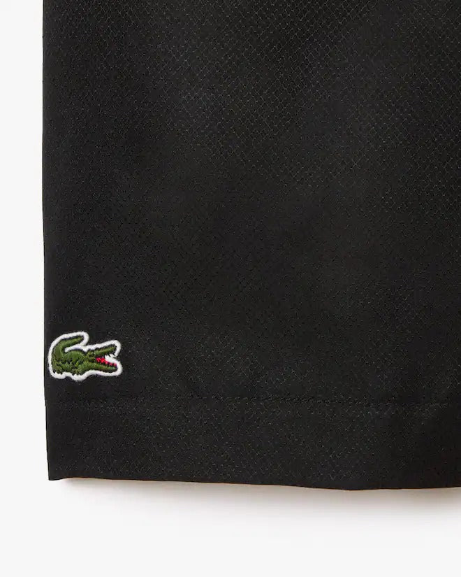 SHORT LACOSTE PARA NIÑOS NEGRO