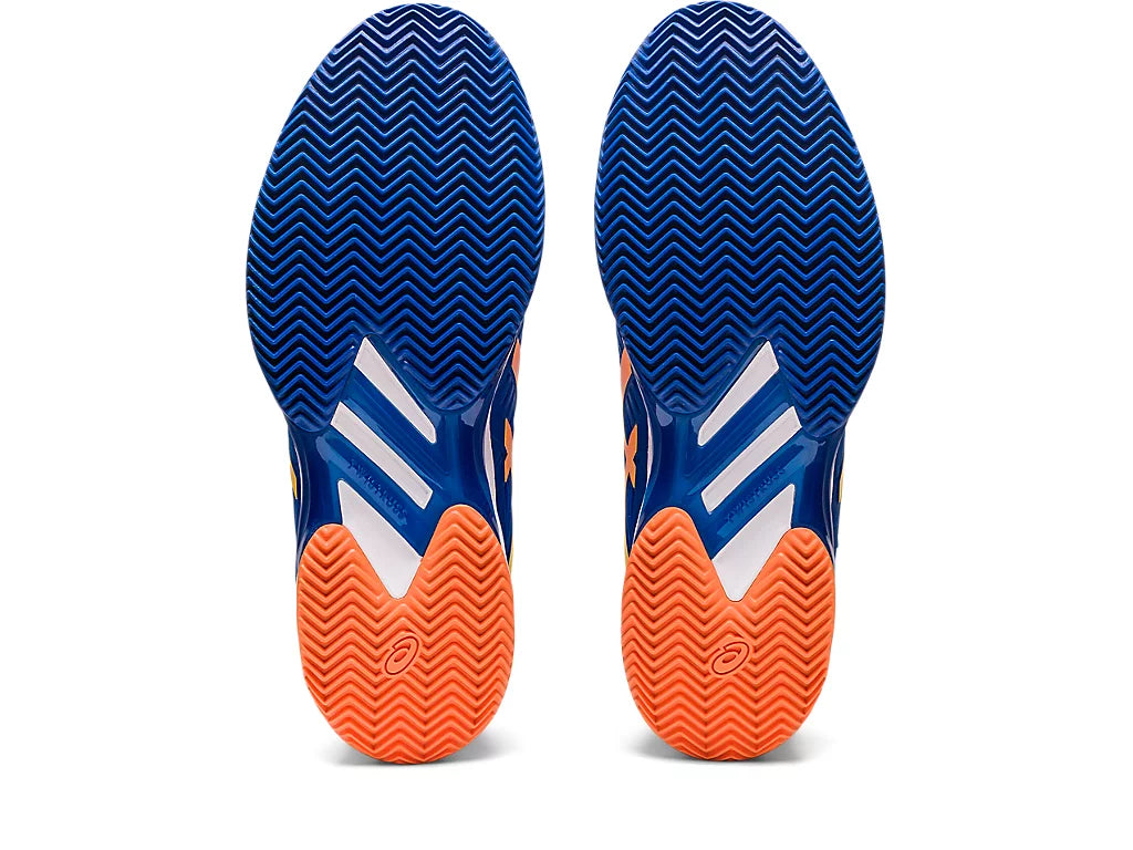 TENIS ASICS SOLUTION SPEED FF 2 AZUL NARANJA tennisexpressmx