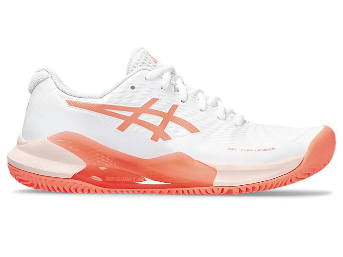 TENIS ASICS GEL-CHALLENGER 14 MUJER WHITE/SUN CORAL