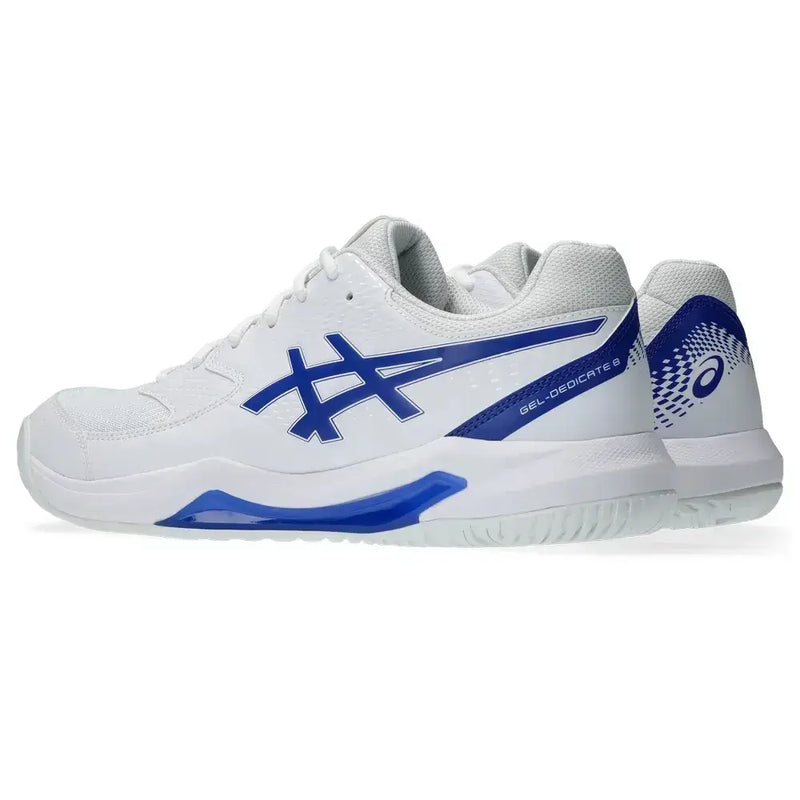 s Asics Gel-Dedicate 8 Azul Blanco para Tenis