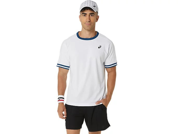 CAMISETA ASICS BLANCO LOGO BORDADO PARA HOMBRE