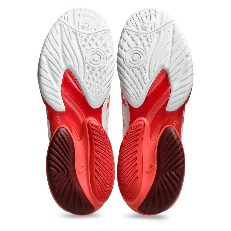 TENIS ASICS COURT FF 3 NOVAK WHITE/ELECTRIC RED