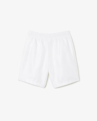 SHORT LACOSTE PARA NIÑOS BLANCO