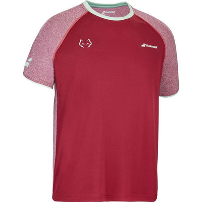 PLAYERA BABOLAT CREW NECK TEE LEBRON RED DAHLIA