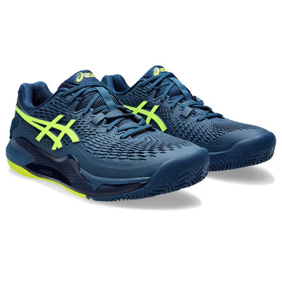 TENIS ASICS GEL-RESOLUTION 9 MEN MAKO BLUE/SAFETY YELLOW