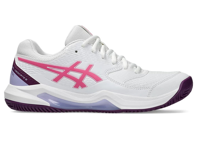 ASICS GEL-DEDICATE 8 PADEL WHITE / DRAGON FRUIT