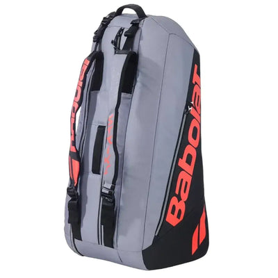 bolsa babolat rh6 pure strike off-carbon gray para 6 raquetas diseño vertical