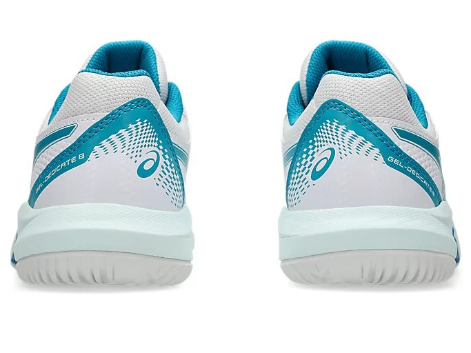 GEL-DEDICATE 8 WOMEN WHITE/TEAL BLUE