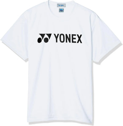 Playera Yonex Clásica Blanco Logo Negro para Tenis y pádel