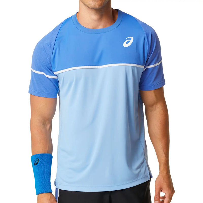 PLAYERA ASICS MEN GAME SS TOP AZUL