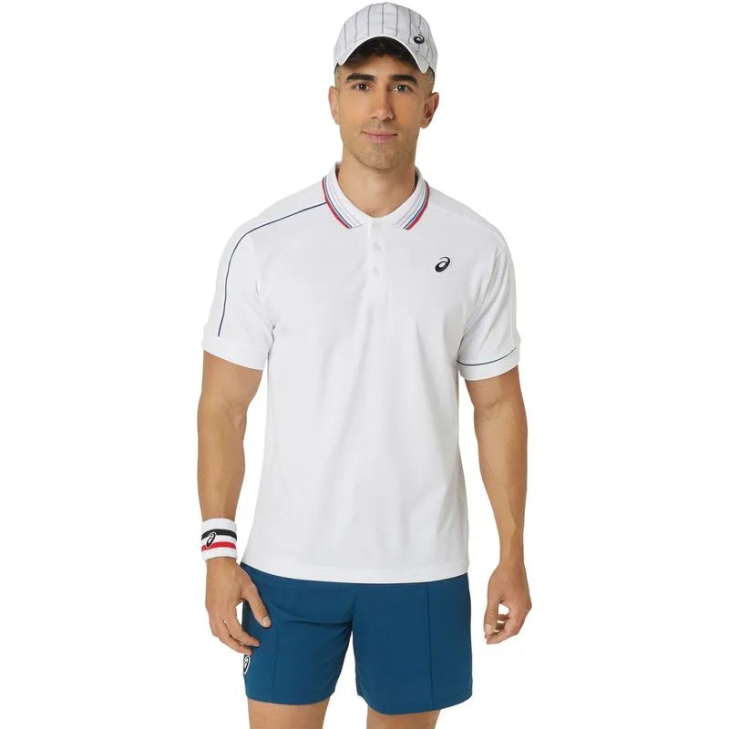 PLAYERA ASICS POLO MEN CLASSIC BLANCA