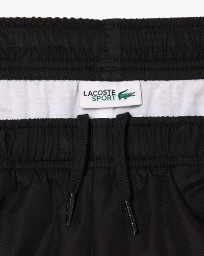 SHORT LACOSTE PARA NIÑOS NEGRO