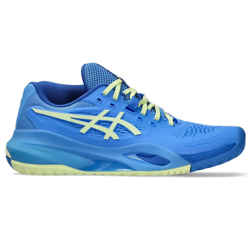 TENIS ASICS GEL RESOLUTION X WOMEN BLUE COAST/HUDDLE YELLOW