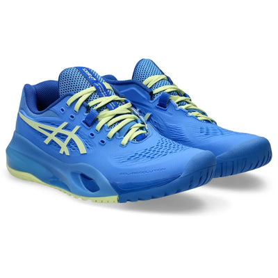 TENIS ASICS GEL RESOLUTION X WOMEN BLUE COAST/HUDDLE YELLOW