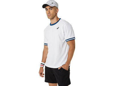 CAMISETA ASICS BLANCO LOGO BORDADO PARA HOMBRE