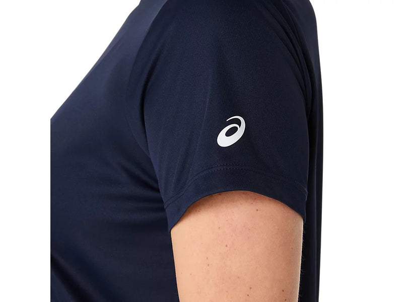 playera asics court tee mujer con diseño cómodo y tela reciclada