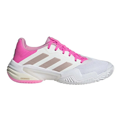 tenis adidas barricade 13 blanco rosa mujer con tecnología repetitor+