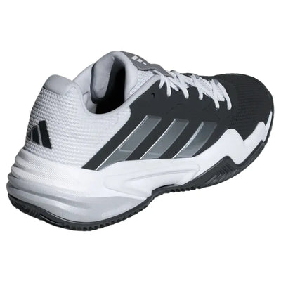 zapatillas adidas courtjam control 3 diseño negro y gris para padel