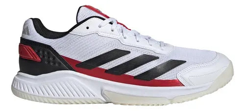 tenis adidas courtquick padel hombre blanco exterior textil