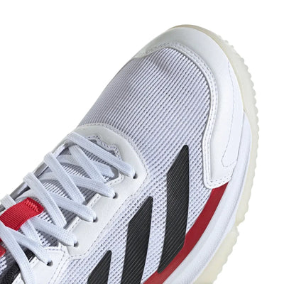 tenis padel adidas courtquick color blanco con refuerzos laterales
