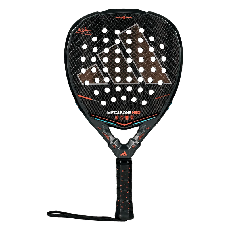 pala de pádel adidas metalbone hrd+ 2026 ale galán color negro con detalles rojos
