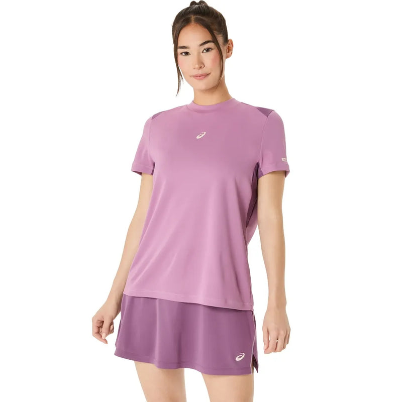camiseta deportiva ligera asics mujer con ventilación en espalda