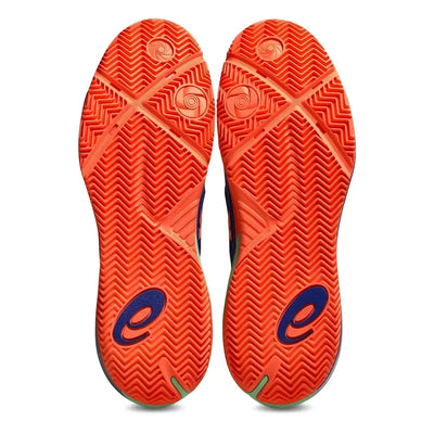 zapatillas asics gel-resolution x pádel hombre azul cobalt coral vivid con suela duradera