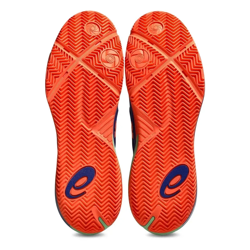 zapatillas asics gel-resolution x pádel hombre azul cobalt coral vivid con suela duradera