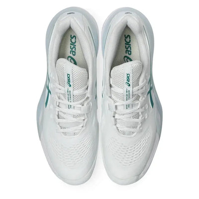 tenis deportivos hombre asics gel-resolution x blanco verde con ajuste dynalacing