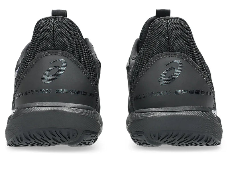 tenis asics negros solution speed ff 3 con suela de alto agarre