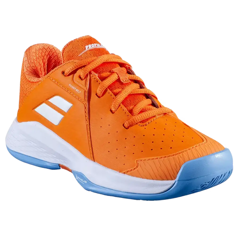 calzado deportivo babolat niño propulse junior para tenis naranja celeste