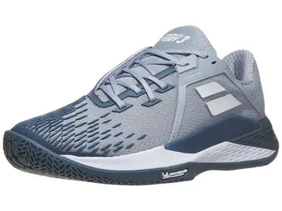 tenis babolat propulse fury 3 color gris blanco suela para tenis all court