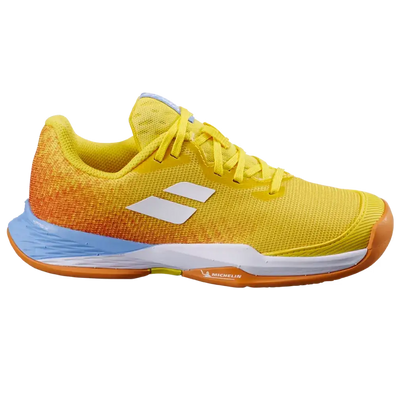 tenis babolat niño propulse junior amarillo naranja con soporte y agarre