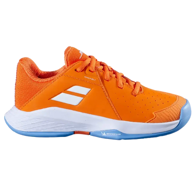  calzado tenis niño babolat propulse junior suela all court naranja celeste