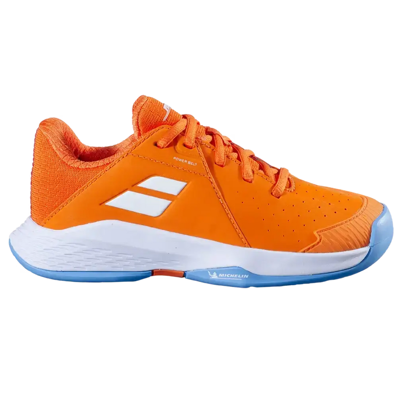  calzado tenis niño babolat propulse junior suela all court naranja celeste