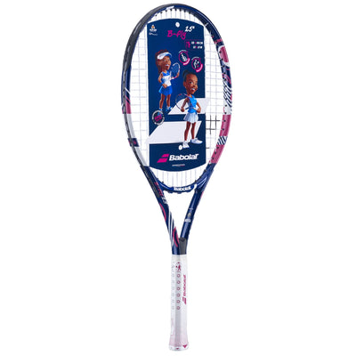 raqueta babolat b-fly 25 junior 2023 azul morado para tenis infantil