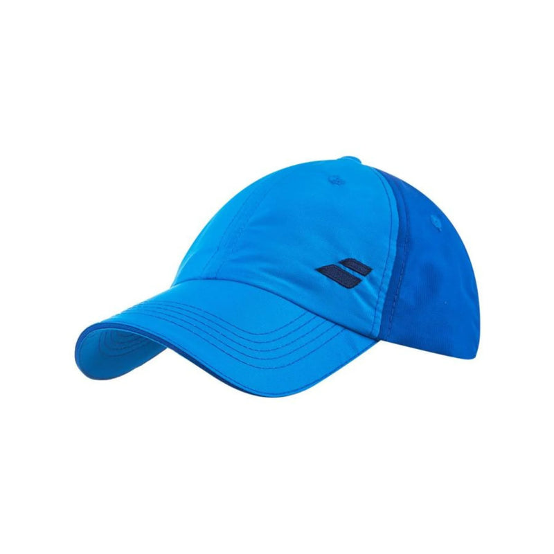 gorra deportiva babolat modelo basic logo color azul para jugar tenis