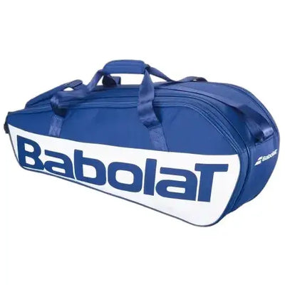 raquetero babolat court m azul blanco capacidad para 6 raquetas de tenis