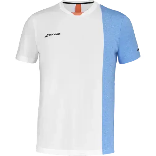 camiseta babolat play para hombre con cuello redondo y tejido fiberdry