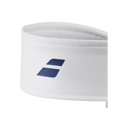 banda deportiva blanca babolat ideal para absorber sudor al jugar tenis