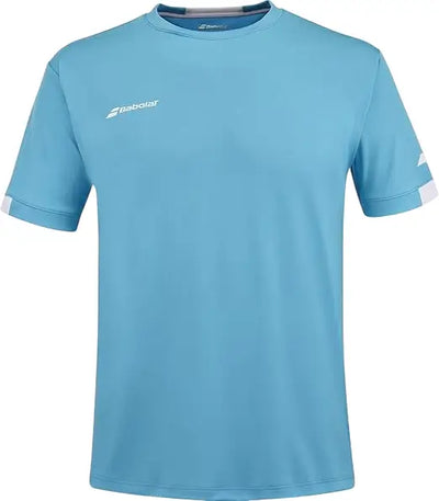 camiseta babolat hombre azul clara ideal para jugar tenis