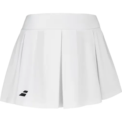 babolat falda mujer blanca para pádel con diseño flexible y transpirable