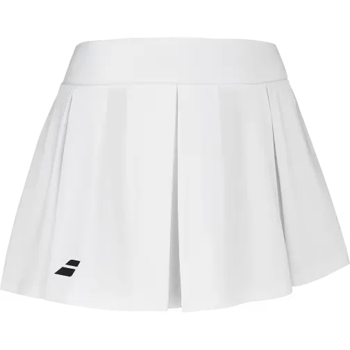 babolat falda mujer blanca para pádel con diseño flexible y transpirable