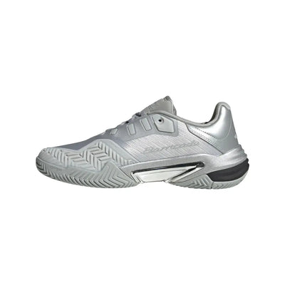 calzado de tenis adidas barricade 13 edición plata diseño profesional
