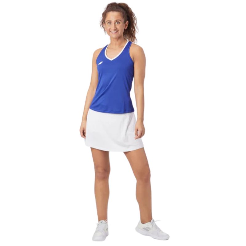 blusa deportiva babolat sin mangas azul mujer para tenis o pádel