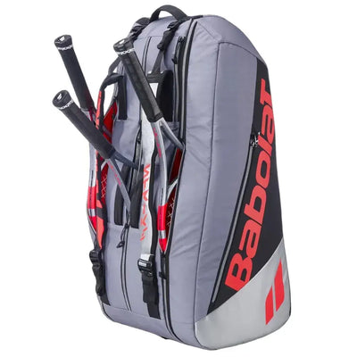 bolsa de tenis babolat strike rh9 diseño vertical con acceso rápido y compartimentos amplios