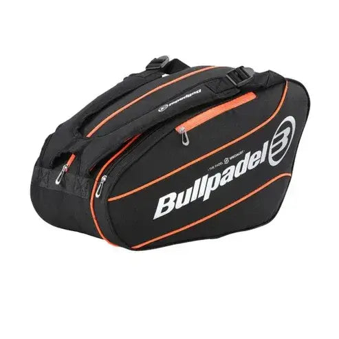 paletero bullpadel tour negro rojo ligero y resistente para pádel